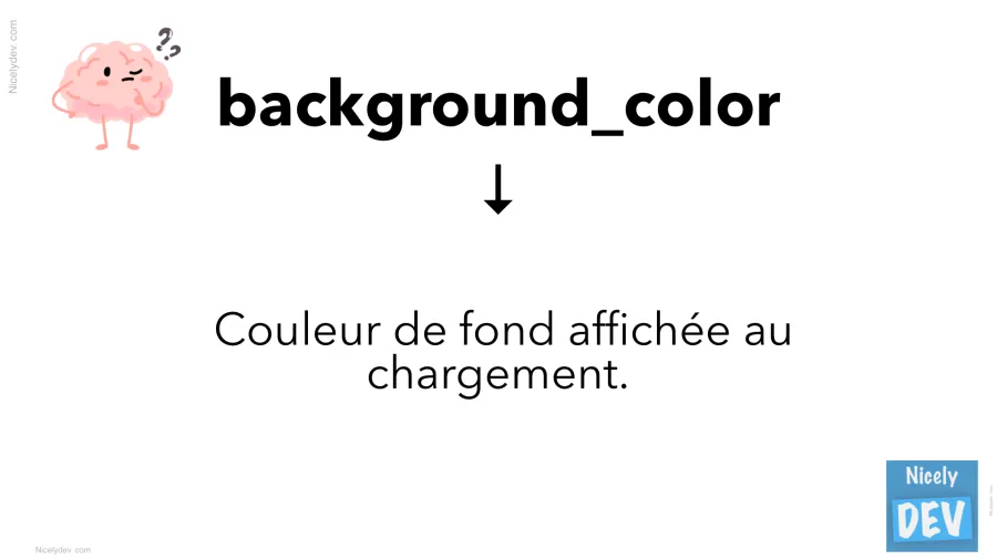 Background_color dans le manifest.json