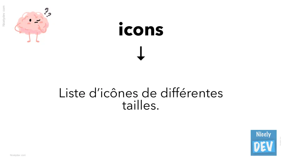 Icons dans le manifest.json