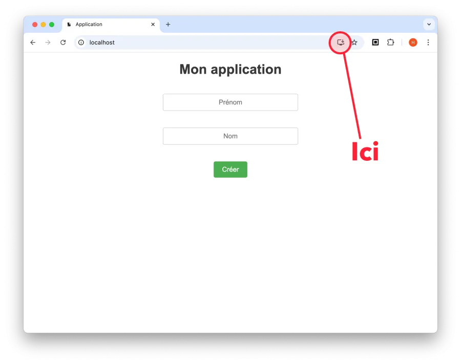 Installer un site web en application native