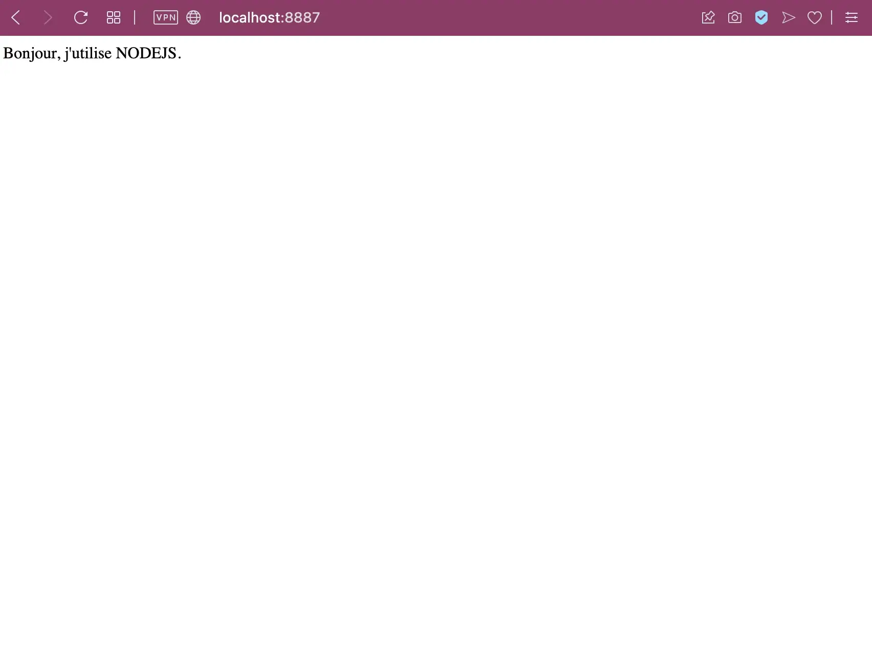 Site en Node.js simple