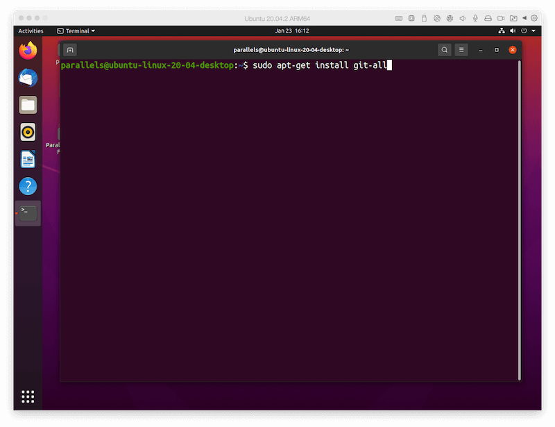 Commande pour installer Git sur Ubuntu