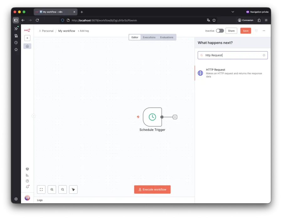 Http Request dans n8n