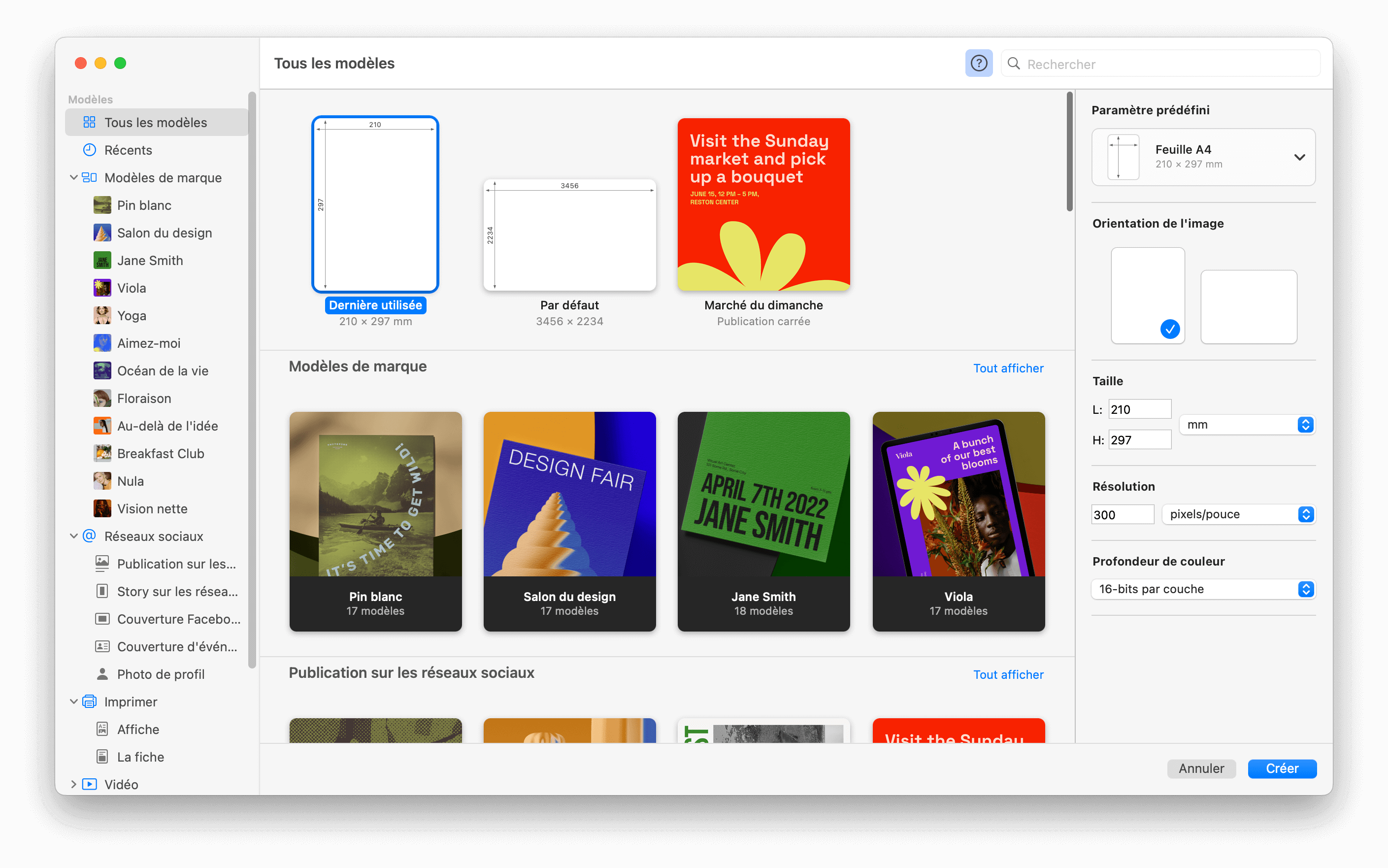 Créer un document dans Pixelmator Pro